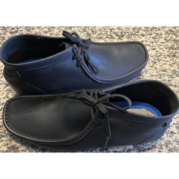 NEW CLARKS Collection Men's Shacre Boot Extreme Comfort Black Leather Size 13 M - Picture 2 of 16